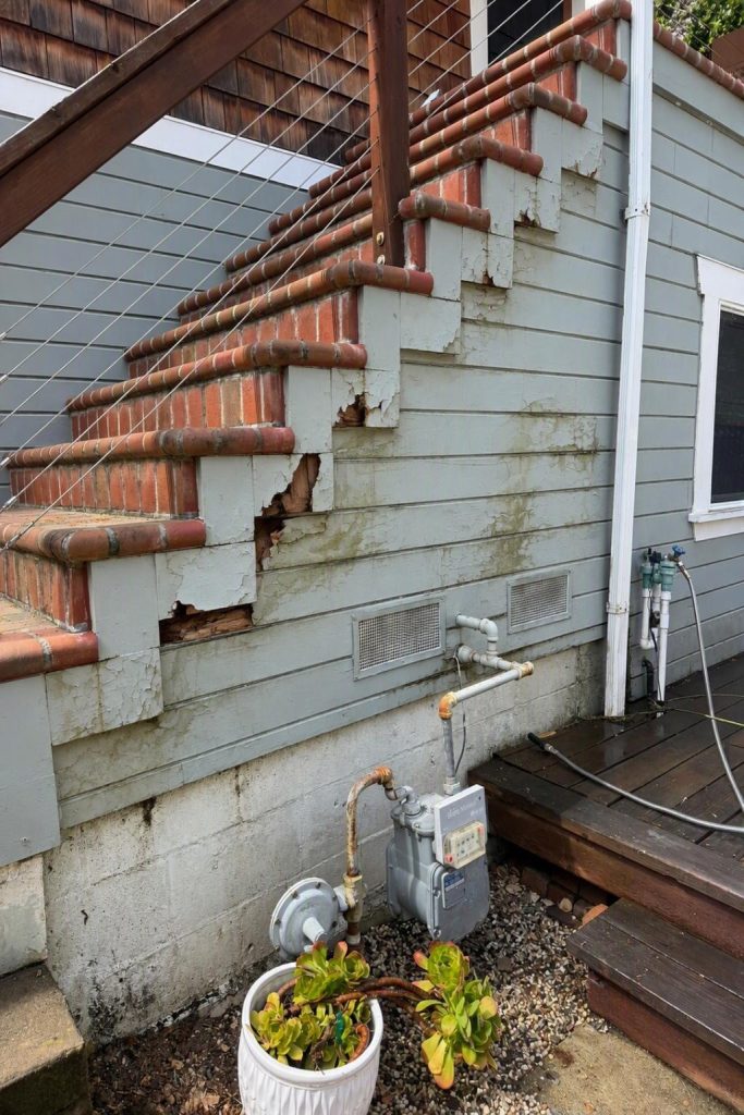 Siding & Trim before the work in Oakland, CA by IronNest Construction